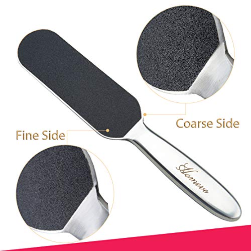 Professional Pedicure Foot File - Reusable Stainless Steel Cracked Skin Corns Callus Remover Feet Rasp - size: 1 Count (Pack of 1)