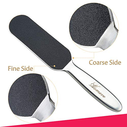 Professional Pedicure Foot File - Reusable Stainless Steel Cracked Skin Corns Callus Remover Feet Rasp - size: 1 Count (Pack of 1)