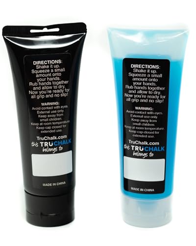 TruChalk TruCombo Duo Pack 100ml TruChalk + 100ml GhostChalk All Grip No Slip Liquid Chalk for Obstacles, Gymnastics, Rock Climbing, Crossfit, and Weightlifting.