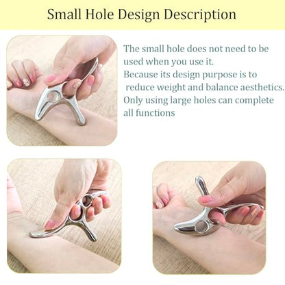 BYYDDIY Gua Sha Trigger Point Massage Tool & Muscle Scraper Tool -Thumb Protector,Deep Tissue Massage,Scraping Massage Tools (Ts) - style: TD
