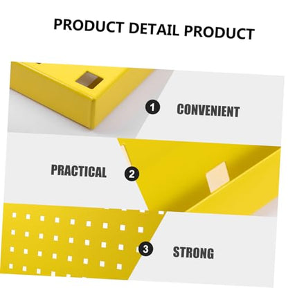 1pc Galvanized Steel Pegboard Rack Tool Organizer for Garage Multi-Functional Hanging Board and Sturdy Design Easy Installation Accepts Hooks and Accessories