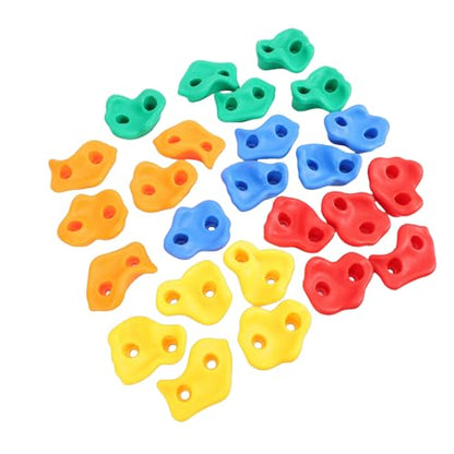CHICIRIS RockClimbingHolds, PEPlasticSafeOdorlessErgonomicDesign, withTactileFinishforIndoorOutdoorClimbingWalls