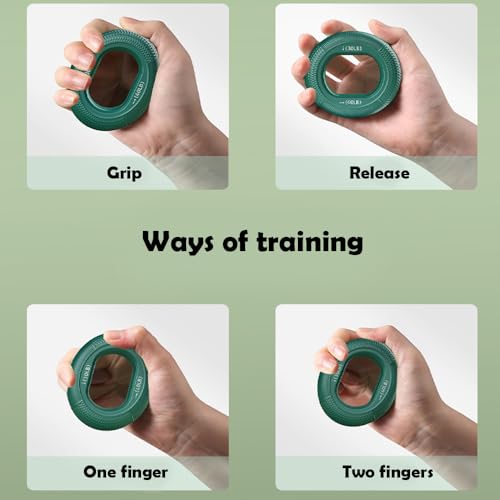 Hand Strengthener Grip 3 in 1 Rubber Circle Finger Wrist Exercise Squeezer 20 30 40 50 60 70 80 Pounds - color: 30/40/50/60/70/80LB