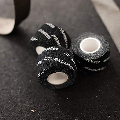 Gymreapers Weightlifting Adhesive Thumb Tape, Stretchy Athletic Tape Grip & Protection for Olympic Lifting, Cross Training, Powerlifting, Hookgrip - color: Black, size: 3 Rolls