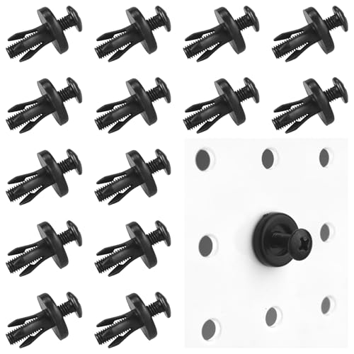 Pegboard Peg Hooks with Inserts Screws for Hanging Mounting (Large Size) | 1/4" Pegboard Accessories Organizers, Screw with Peg Board Locks Set, Hardware for Shelves, Bins, Racks Mounting / Hanging - size: Large