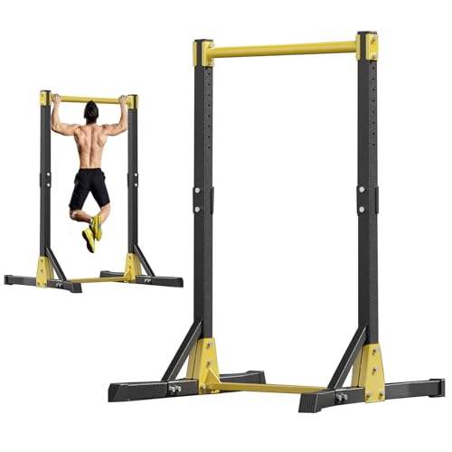 Pull Up Station, Portable Pullup Bar Station, Free Standing Pull Up Bar for Home Gym, Pull Up Tower Station, Pull Ups with 11 Gears Adjustment (up to 400LBS)