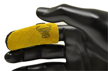 G & F Products Cowhide Leather Finger Guards, 10 Pack - Reusable Protective Finger Cots & Sleeves for Rose Pruning, Gardening, Wood Carving, Whittling, Leather Crafting & Sewing - X-Large, Tan - size: X-Large, style: Finger Guard 10 Pieces