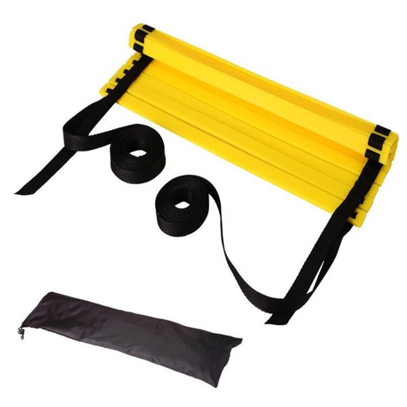 Speed Training Ladder, Training Ladder, Nylon Rope PP Rope Adjustable Spacing Speed Footwork Practice Equipment - size: 8m / 26.25ft 16 Rung