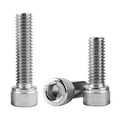 #6-32 x 1 Socket Head Cap Screws Allen Hex Bolts, 304 Stainless Steel 18-8, UNC Fully Machine Thread, 50Pcs Silver - color: Silver, size: #6-32 x 1" (50PCS)