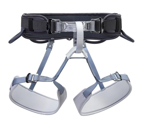 PETZL CORAX Rock Climbing Harness | Versatile & Fully Adjustable Climbing, Ice Climbing & Mountaineering Harness - color: Dark Gray, size: 2