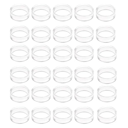 30Pcs Baseball Holder, Clear Acrylic Ball Stand Ring for Display - Sphere Holders for Baseballs, Softballs, Tennis Balls, Golf Balls, Marbles, Easter Eggs & Collections