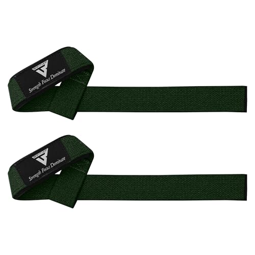 Weight Lifting Straps,Powerlifting Deadlifting, Anti Slip 60CM Hand Bar Grip, 5MM Neoprene Wrist Support, Heavy Duty Weightlifting Bodybuilding Workout - color: Green