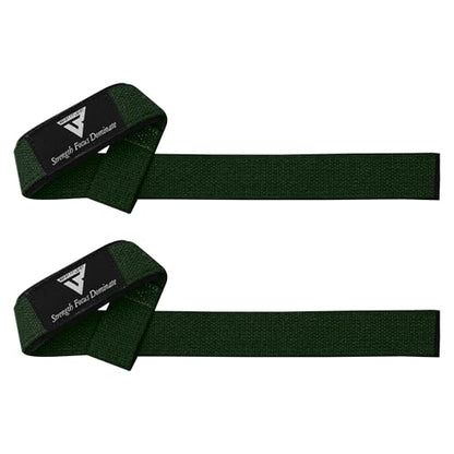 Weight Lifting Straps,Powerlifting Deadlifting, Anti Slip 60CM Hand Bar Grip, 5MM Neoprene Wrist Support, Heavy Duty Weightlifting Bodybuilding Workout - color: Green