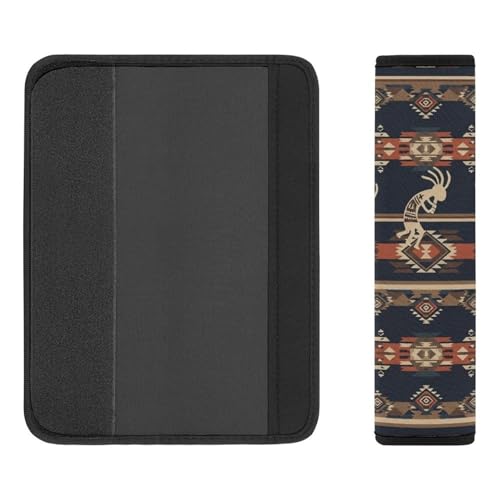 2 Pack Breathable Car Seat Belt Pad for Child, Stroller Pushchair High Chair, Traditional Southwestern Navajo Tribal Aztec Neck Strap Covers, Neck and Shoulder Support - color: Pattern 1119