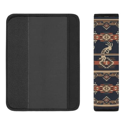 2 Pack Breathable Car Seat Belt Pad for Child, Stroller Pushchair High Chair, Traditional Southwestern Navajo Tribal Aztec Neck Strap Covers, Neck and Shoulder Support - color: Pattern 1119