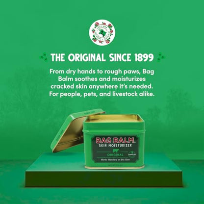 Bag Balm Vermont’s Original Pet Paw & Skin Balm – Moisturizing Salve for Dry, Cracked Paws, Noses & Rough Skin – 8 Ounce – 2 Pack - size: 8 Ounce (Pack of 2)