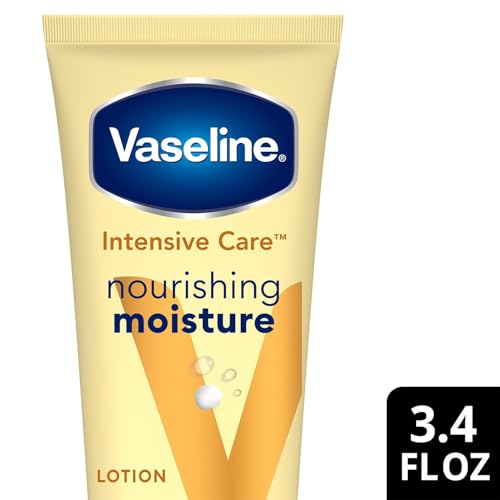 Vaseline Lotion, Intensive Care Nourishing Moisture 2-Pack – Moisturizer with Oat Extract + Ultra-Hydrating Lipids for Healing Extremely Dry Skin, 3.4 Oz Ea - size: 3.4 Ounce (Pack of 2)