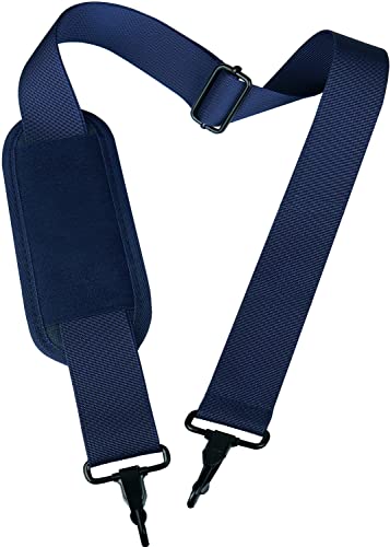 Shoulder Strap, Durable 55" Universal Replacement Laptop Shoulder Strap, Adjustable Comfortable Belt with Metal Hooks for Briefcase, Computer Messenger Bag, Laptop Case Luggage/Duffel/Camera, (Blue) - color: Blue