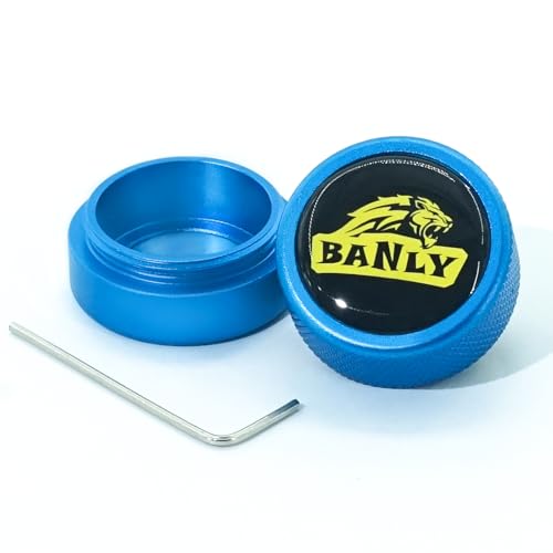 Banly Round Pool Chalk Holder - Portable Pool Cue Chalk Holder, Magnetic Mini Chalk Holder Pool Billiards, Pool Cue Chalk Case Container Box for Billiard Cue Tip Tool Snooker Pool Table Accessory - color: 1-Blue Holder