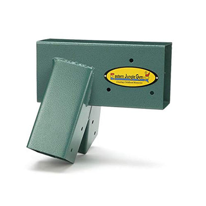 Eastern Jungle Gym Easy 1-2-3 A-Frame Swing Set Bracket, Green | Heavy Duty Swingset Bracket for Easy, Simple Installation | DIY Swing Set Part to Build Playground Sets for Backyards - style: A-Frame Swing Set Bracket