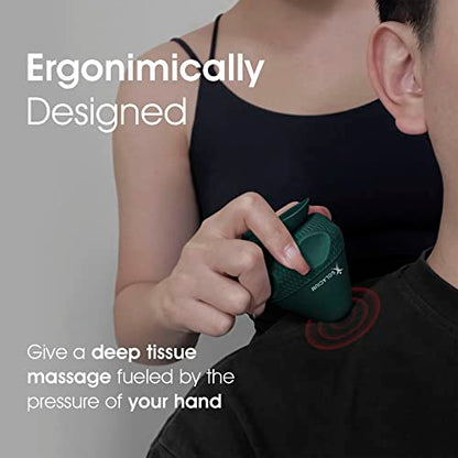 Solacium Mountable Massage Therapy Tool - Multi-Surface Suction Cup Wall Massage Tool for Sore Muscles, Myofascial Release, Stress Relief, Trigger Point and Deep Tissue Massage (Dark Green) - color: Dark Green