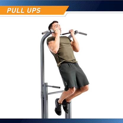 Marcy Multi-Functional Power Tower Home Gym for Strength Trainings - color: Power Tower - Black