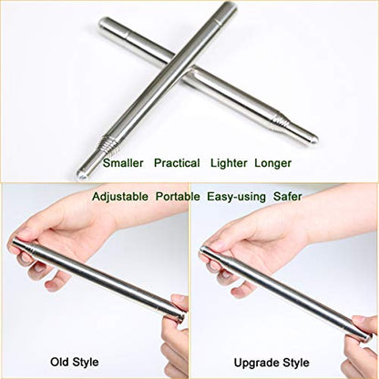 Light Weight Super Endurance Belly Dance Wings Telescopic Stick, Stainless Steel Telescopic Rod Cat Noir Stick