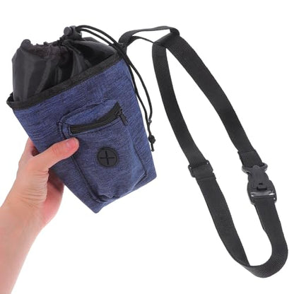 Bouldering Chalk Bag with Waist Belt Non-Slip Climbing Chalk Pouch for Rock Climbing and Gymnastics for Outdoor Mountaineering Navy Blue