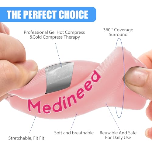 2PCS Finger Sleeves Gel Ice Pack, Lasting Cold Compress Freeze Sleeve, Reusable Finger Brace Ice Packs for Injuries, Arthritis, Tendonitis, Gout, Sprains, Middle Protectors (Pink) - color: Pink