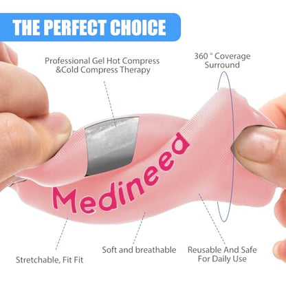2PCS Finger Sleeves Gel Ice Pack, Lasting Cold Compress Freeze Sleeve, Reusable Finger Brace Ice Packs for Injuries, Arthritis, Tendonitis, Gout, Sprains, Middle Protectors (Pink) - color: Pink