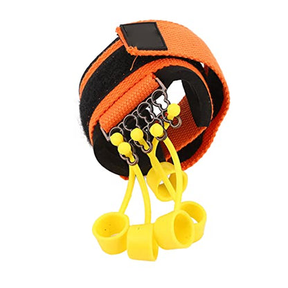 Brrnoo Finger Extension Trainer, Silicone Band Hand Rehabilitation Equipment with Hook and Loop Fasteners Adjuster, for Wrist and Finger Exercise, Hand Muscle Strength Training,