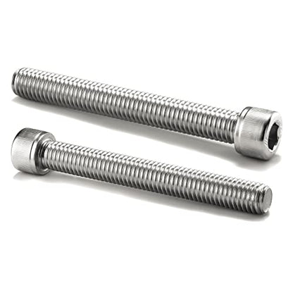 1/2-13 x 4 Socket Head Cap Screws Bolts, 20Pcs 304 Stainless Steel 18-8, Allen Socket Hex Drive, Full Thread, Bright Finish by SG TZH(with Hex Spanner) - size: 1/2-13 x 4"