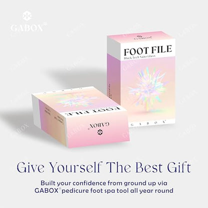 GABOX Nano Glass Pro Foot File, Feet Callus Remover, Dead Skin Exfoliator | Heel & Foot Scrubber, Pedicure SPA Tool for Women & Men, Removedor de Callos en Los Pies, Crystal Green - style: Crystal Green
