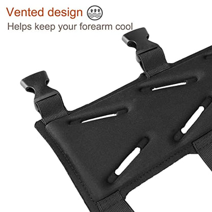 Archery Lightweight Finger Tab Gloves & Arm Guard Adjustable Arm Protector for Hunting Target Shooting Accessory Recurve Bow Compound Bow - size: Medium