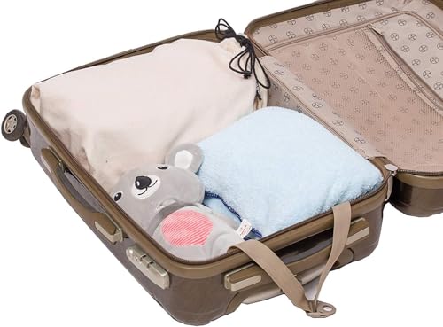 MISSLO Set of 3 Cotton Breathable Dust-proof Drawstring Storage Pouch Multi-functional Bag. Pack 3 S - size: S