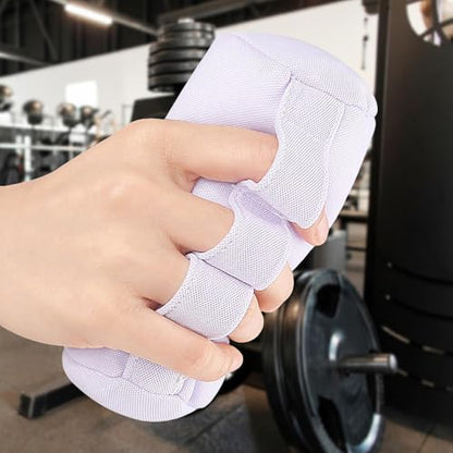 Fingers Separation Pad Finger Splitter Accessory Protector Hand Cushion for Training Exercise Adults Athlete Rock Climber - color: Light Purple