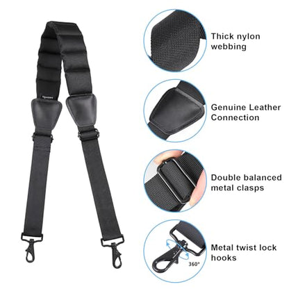 Vigorport Shoulder Strap, 59” Luggage Shoulder Strap, Universal Bag Strap Replacement for Briefcase, Laptop, Duffel