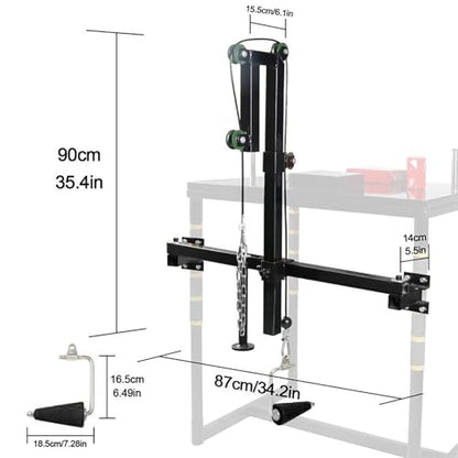 SYNTECSO Arm Wrestling Battle Table Training Pulley System, Tensile Force Professional Equipment Fitness Forearm, Table Corner Fixation Wrist Exerciser