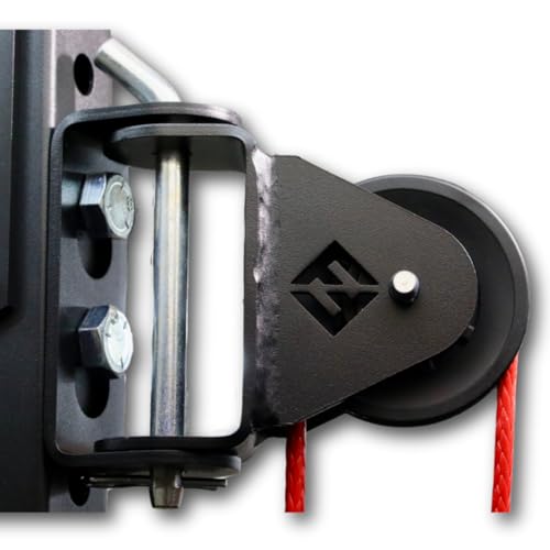 F&F STEEL Rack Mounted Swivel Pulley - 180 Degree Smooth-Glide Pulley for Full-Body Workouts, Home Gym Compatible - style: RMSP - Black Plastic Wheel