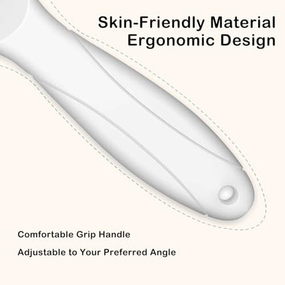 HANMU Dual-Sided Foot File & Toe Callus Remover Set - Durable Foot Scrubber | Smooths hands, feet, toes & cracked heels. Removes rough dead skin. Wet or dry use. Salon at home hygienic pedicure tool