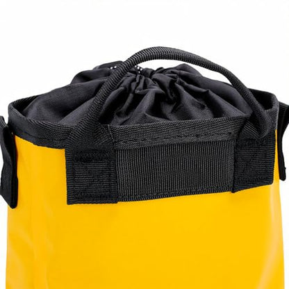 RiToEasysports Drawstring Backpack, Water Proof 500d Pvc Mesh Fabric Adjustable Rope Storage Bag For Climbing Gear And Tools (Yellow) - color: Yellow