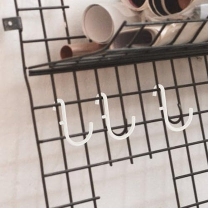 BESTYASH 3pcs J Shape Metal Pegboard Hooks for Tool Hanging Board Utility Pegboard Tool Organizer Hooks Compatible for Garage Workshop Storage