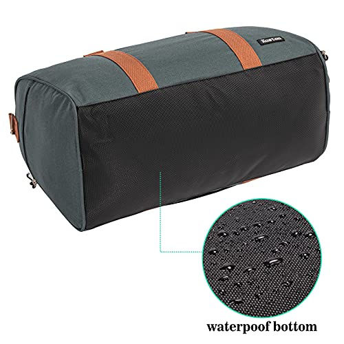 Sports Gym Bag with Shoe Compartment&Wet Pocket,Travel Duffel bag,Weekend Bag,Workout Bag Suitable for Men and Women - color: dark grey