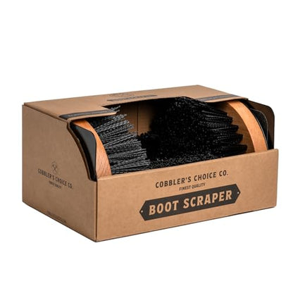 Cobbler's Choice Boot Scraper - Outdoor Shoe Scrubber Cleaner Brush - Weather Industrial - Heavy Duty