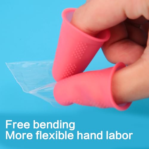 High Elasticities Silicone Finger Guard Reusable Finger Protecting Sleeves for Cooking Gardening Skin Protecting - style: 1 piece