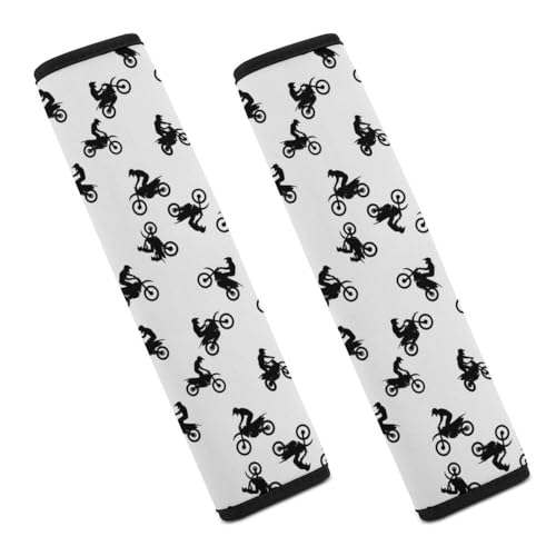 2 Pack Extreme Sports Motorcycle Dirt Bike Motocross Rider Car Seat Belt Pad Soft Padded Harness Pads Strap for Child, Car Seats Pushchair Strollers High Chair Pushchair, Anti-Slip Pad - color: Pattern 327