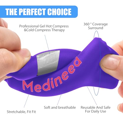 2PCS Finger Sleeves Gel Ice Pack, Lasting Cold Compress Freeze Sleeve, Reusable Finger Brace Ice Packs for Injuries, Arthritis, Tendonitis, Gout, Sprains, Middle Protectors(Purple) - color: Purple