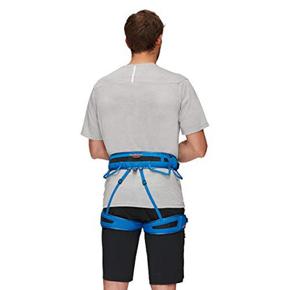 Mammut Ophir 3 Slide Climbing Harness for Men – Adjustable, Lightweight, and Durable Gear for Rock, Gym, and Sport Climbing - size: Small, style: Dark Gentian
