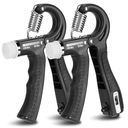 XPRT Fitness Hand Grip Strengthener [2 Pack] | Adjustable Resistance 10-130lb | Forearm Hand Exerciser for Athletes, Musicians, Rock Climbing & Rehabilitation | Premium Grip Strength Trainer - color: 2 Pack