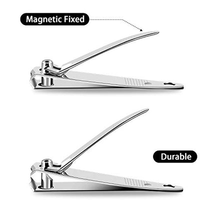 Mudder 28 Pcs Fingernail Nail Clippers Bulk Stainless Steel Toenail Clippers Thick Portable Travel Manicure Kit for Men and Women(Simple Style) - style: Simple Style